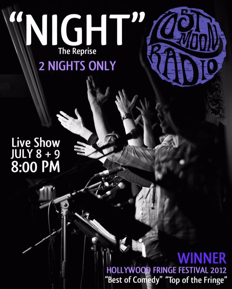 lostmoonradio's tweet photo. Hey #hff16 β we're reprising our #HFF12 Award-winning show NIGHT! Tickets selling out fast! https://t.co/ElQP5nzfay https://t.co/EzKMNjA7W3