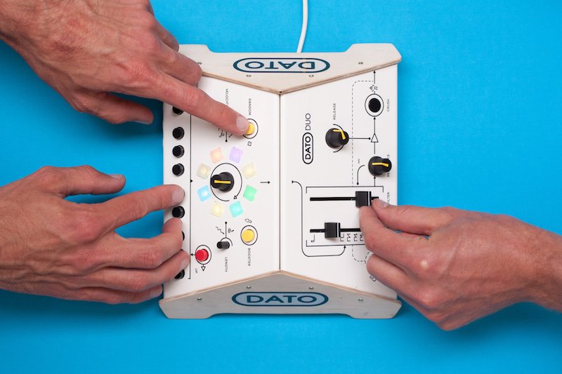 Make music together with <a href="/reactable/">life</a>, <a href="/CollidoscopeLab/">Collidoscope</a>, @ovalsound and our own #DatoDUO. dato.mu/ks