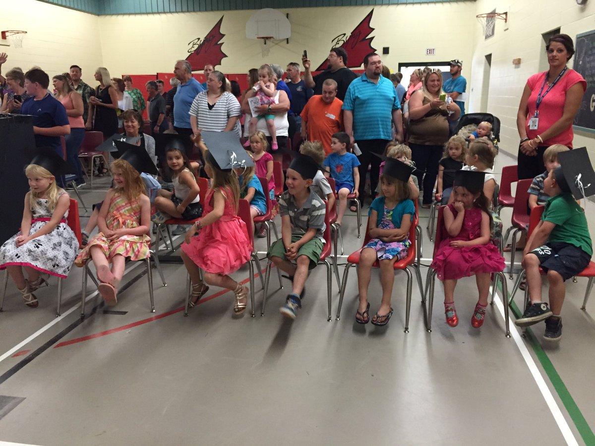 Kindergarten Graduation at Byng today. Aren't they cute
