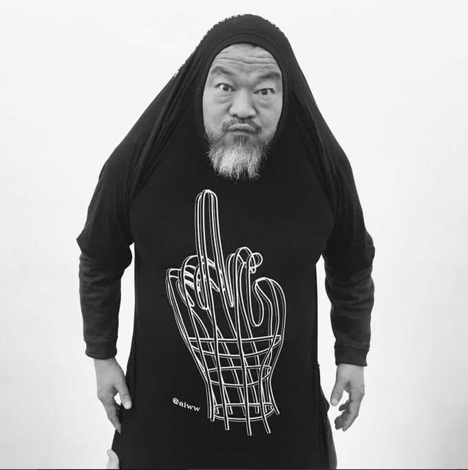 BFreeTheatre's tweet photo. Ai Weiwei has given dictatorship the middle finger. You can too. Support #BFTKickstarter. https://t.co/w4y1wiC4xh https://t.co/wVd4MhrV1n