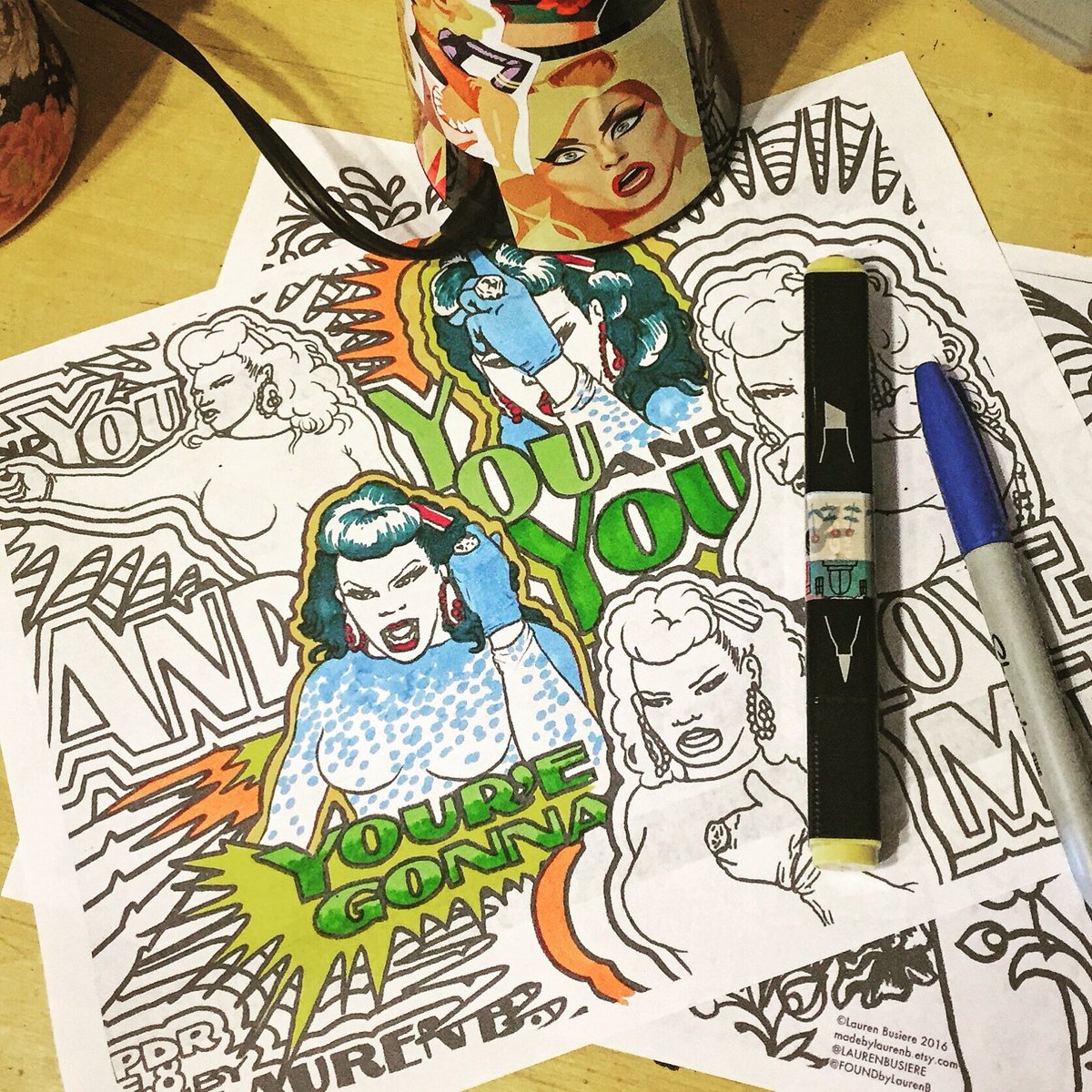 RPDR_Coloring's tweet photo. Color @ChiChiDeVayne's legendary lipsync moment for a good cause! #Fundraiser #WeAreOrlando https://t.co/F7hgfnQ82u https://t.co/Sfi5nA2tQI