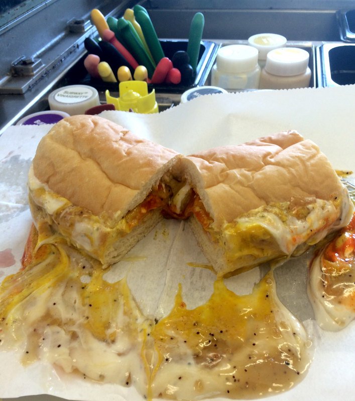 mrcookingpanda's tweet photo. This is apparently the grossest @SUBWAY sandwich #Reddit could come up with https://t.co/JnfkZomDzf https://t.co/03tUTCVQIH
