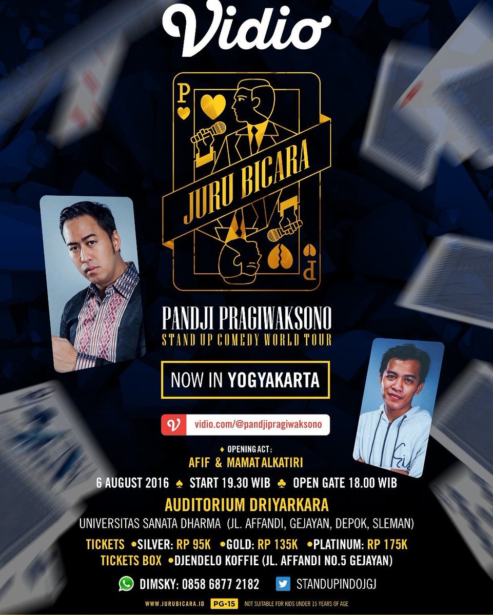 halo, monggo tiket #JuruBicaraJogja nya masih anget. Langsung WA aja ya. nomernya ada di poster hehe