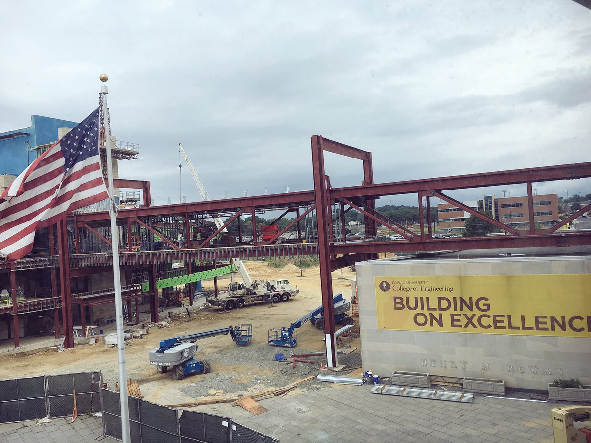 ByrneLabs's tweet photo. Happy Friday from @RowanUniversity! Great progress from @RUengineering, the future home of #RowanBME! #RowanPROUD https://t.co/uV8Vxuci0q