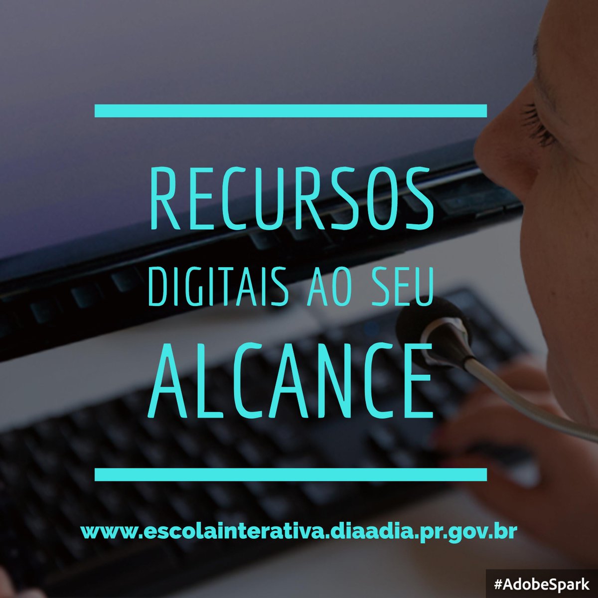 Acesse a plataforma Escola Interativa Recursos Digitais: escolainterativa.diaadia.pr.gov.br