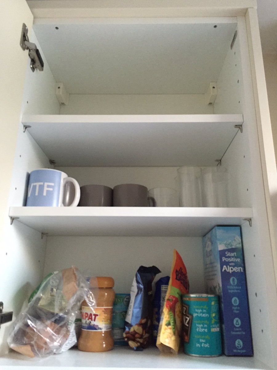 SteggsCM's tweet photo. There's a whole shelf up there I can't use... #smallguyproblems https://t.co/9xnrMyA3UU