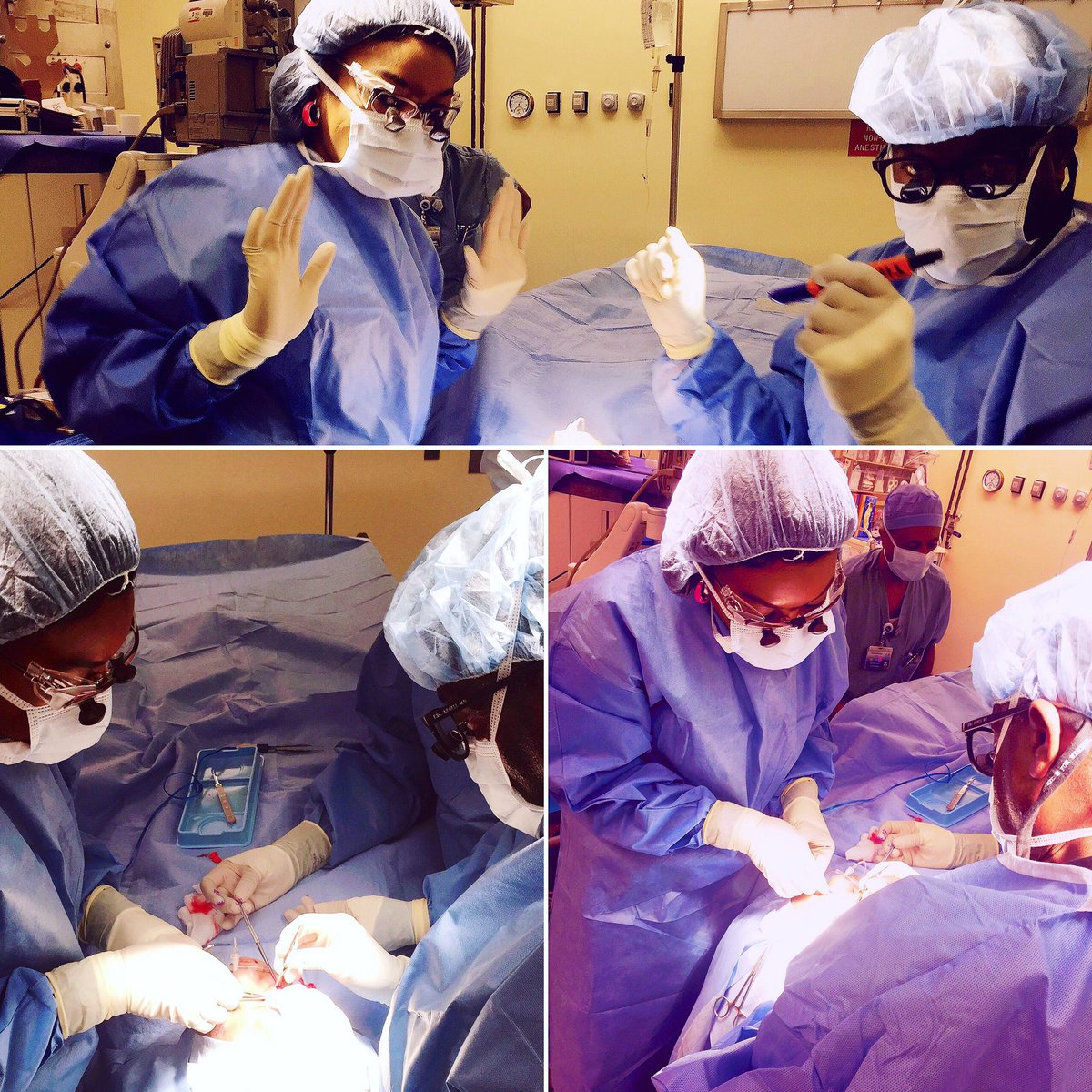 MentorMeMd's tweet photo. #Ilooklikeasurgeon ....And yes we are both "backing that thang up" in honor of my last day!#lovemyloupes https://t.co/HpKTEc1sBF