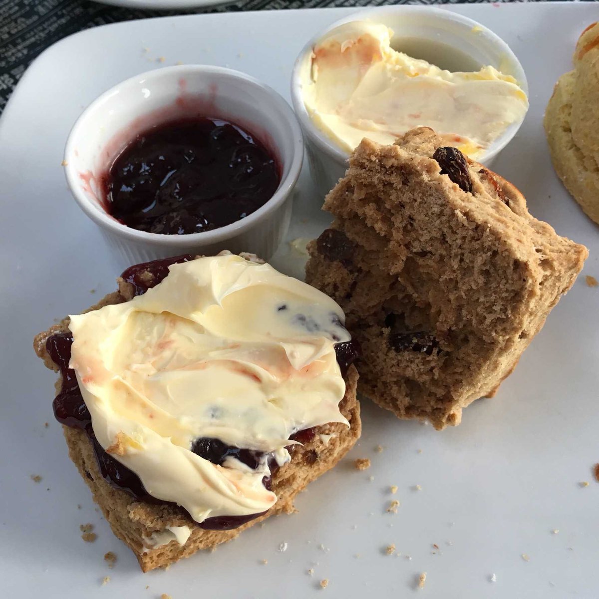 Jam_First's tweet photo. WHIZZZ @KernowEats #JamFirstPerfection #JamFirstFireworks @TheWaymarker  #NationalCreamTeaDay #CreamTea12Hour https://t.co/AIn9kXyHoM