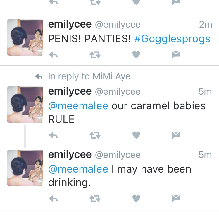 PPGettins's tweet photo. @emilycee @meemalee I think I like your drinking #winkingsmileemoji #characterstospare https://t.co/C6MlHmx7G6