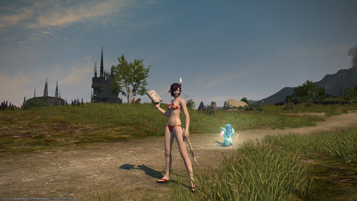 Dia_VR's tweet photo. So, I dressed her fitting to the season. #CastingwithStyle #FFXIV #PraisetheSun https://t.co/Hlyrol5Xiq