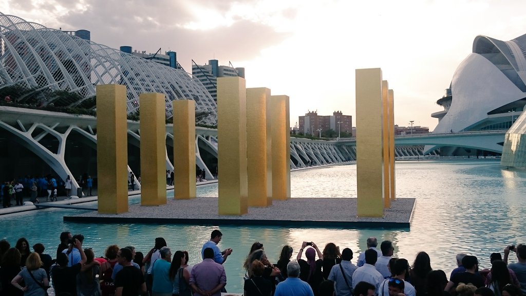 bpalanco's tweet photo. Heinz Mack: "Golden colour is the dignity of the human being". From now, his 2014 Venice Biennal in Valencia. https://t.co/r1APGSxlen