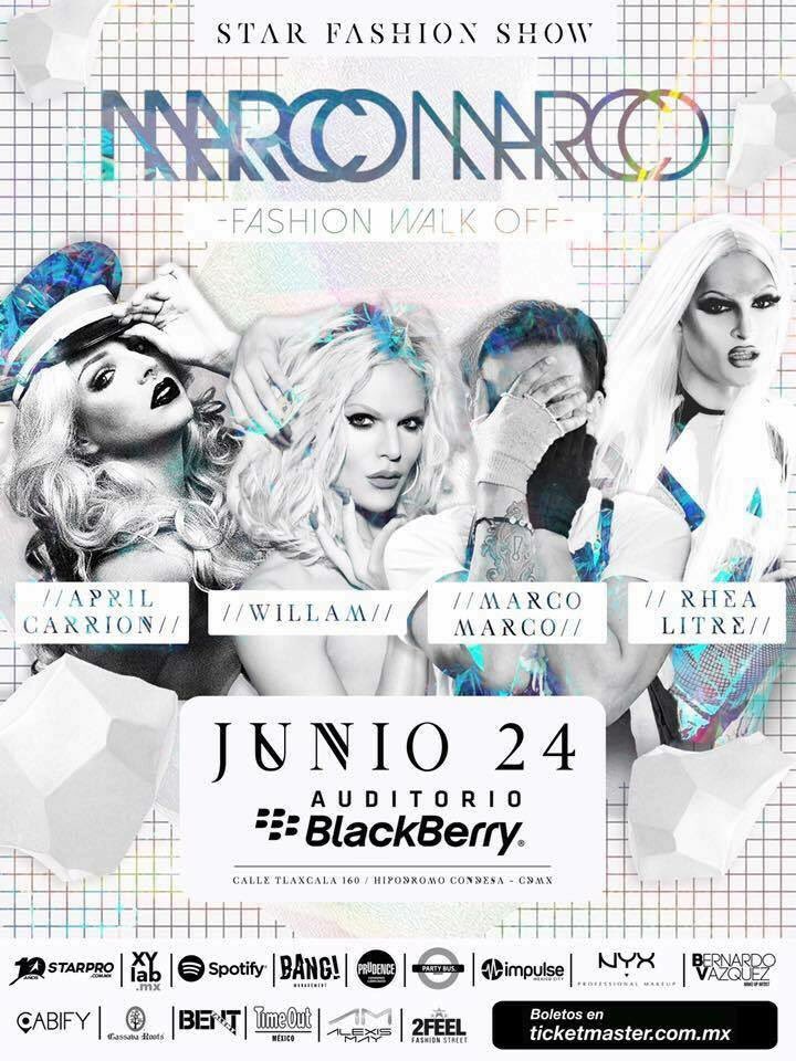 SoyHomosensual's tweet photo. Hoy vamos a estar en el evento de @marcomarco_la con Willam / April Carrión / Rhea Litre #StarFashionShow https://t.co/zSfrDrDCR7