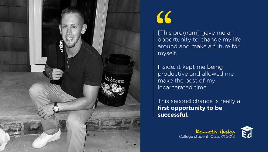 usedgov's tweet photo. For every $1 invested in correctional Ed programs, $4-$5 are saved on 3 yr re-incarceration costs. #SecondChances https://t.co/enxzexeDFe