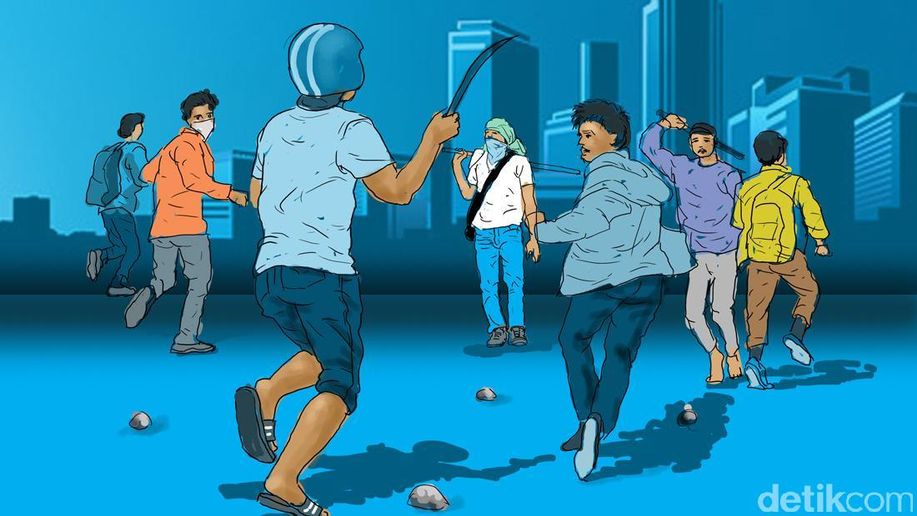 Ada Pedagang Meninggal Saat Bentrok Suporter di GBK detik.id/V5ha9Y