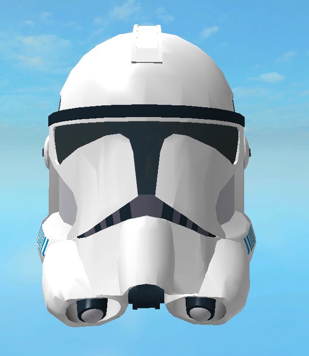 Belhavon On Twitter Clone Trooper Phase 2 Helmet Roblox - clone roblox gear