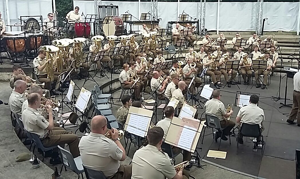The 3 Army Brass Bands joined forces for a concert at Kneller Hall, RMSM this week. A great performance from all! 💂🏼