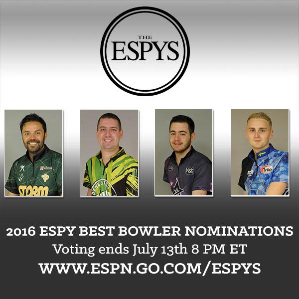 Decisions, decisions.
Vote #BestBowler at ESPYS.com <a href="/JBelmo/">Jason Belmonte 🎳</a> <a href="/MrSv1sson/">Jesper Svensson</a> <a href="/AnthonySimonsen/">Anthony Simonsen</a> <a href="/RyanCiminelli/">Ryan Ciminelli</a>