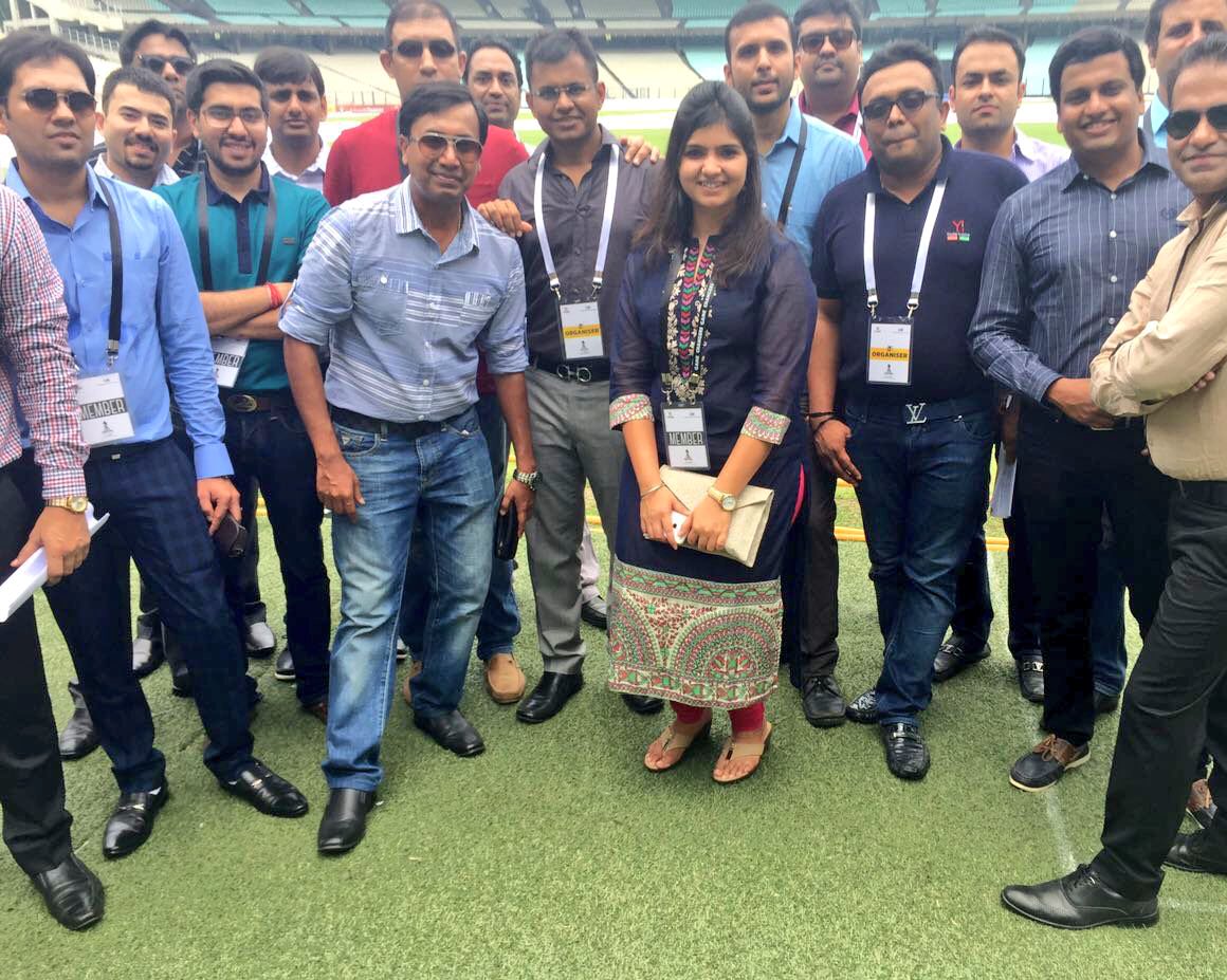 Living the dream of visiting Indian mecca of cricket -  #EdenGardens !#Gamechangers #YiYouthConclave #YoungIndians