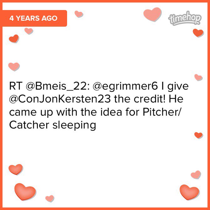 ConJonKersten23's tweet photo. Going to have to sleep with me again if you want to throw another No-no 😉@Bmeis_22 https://t.co/Qr7oyZRPYf