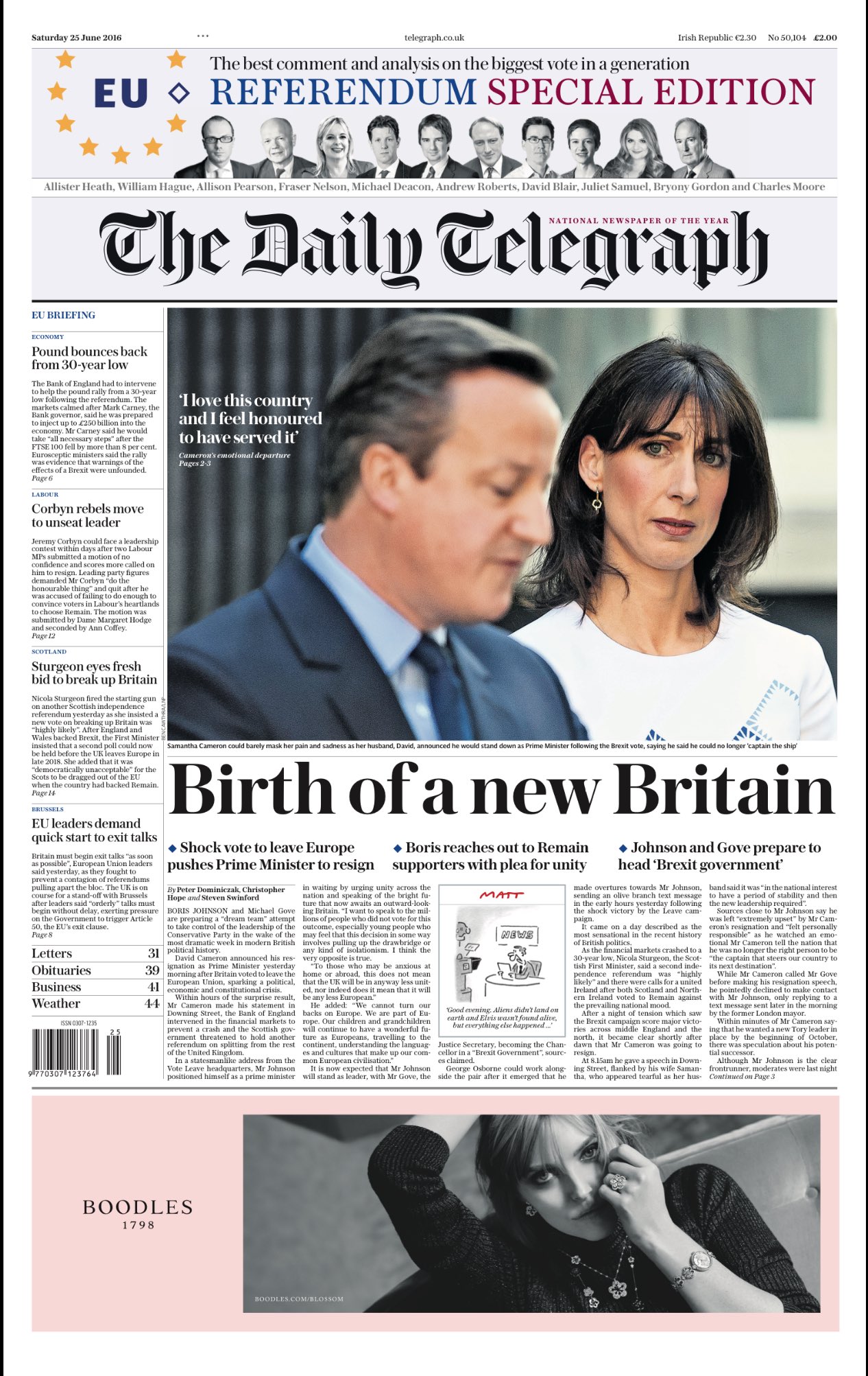 daily telegraph birth announcements
