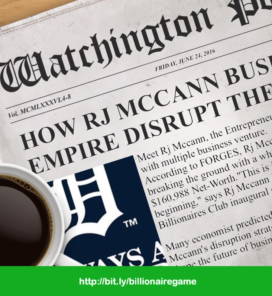 RjMccan's tweet photo. Read my story as the new Billionaire. in town >> https://t.co/tjl7csnswE https://t.co/N6a9qXVhzW