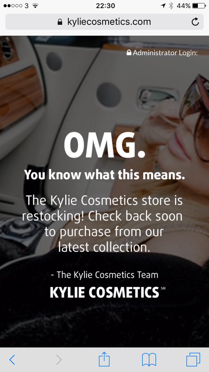lipkitupdate's tweet photo. The restock page is up!!! #KylieLipKit https://t.co/2QCGLugDnG