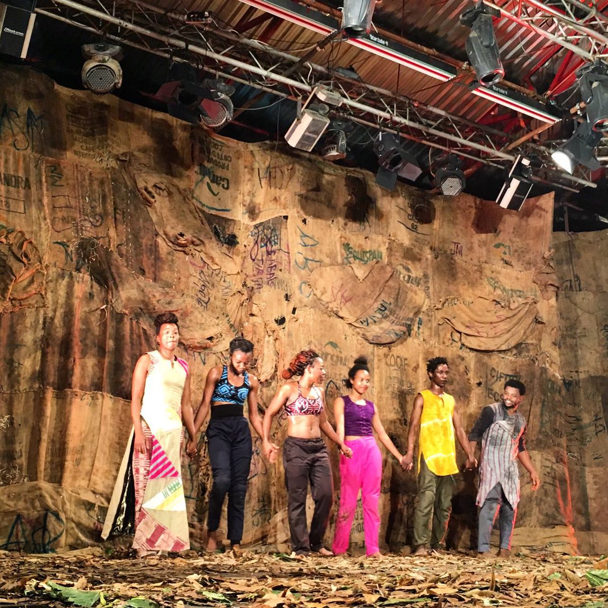 TSAArtMagazine's tweet photo. Curtain fall by the amazing cast of #WeAlmostForgot by Qudus Onikeku @ykprojects.
One word: Intense! https://t.co/X1SRqT9Vvi