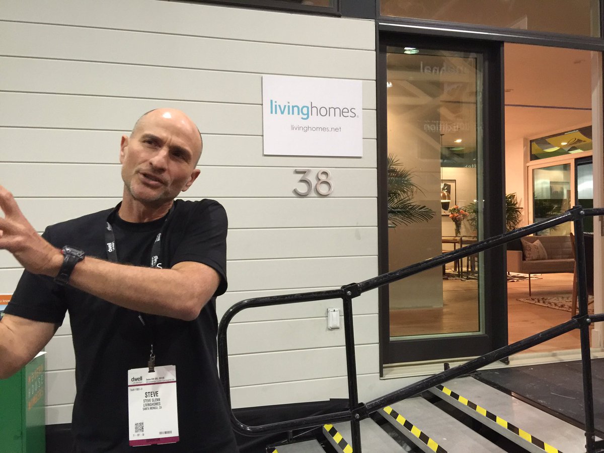 nearfuturenow's tweet photo. Near Futurist @LivingHomes founder Steve Glenn launches #PlantPrefab building quality, healthy, sustainable homes https://t.co/VmrdxBXqD8
