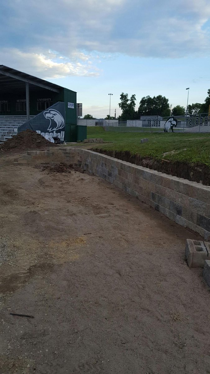 cmueaglesBSB's tweet image. And the bullpen is finally taking shape! #LetsGo #CantWait #StadiumUpgrades