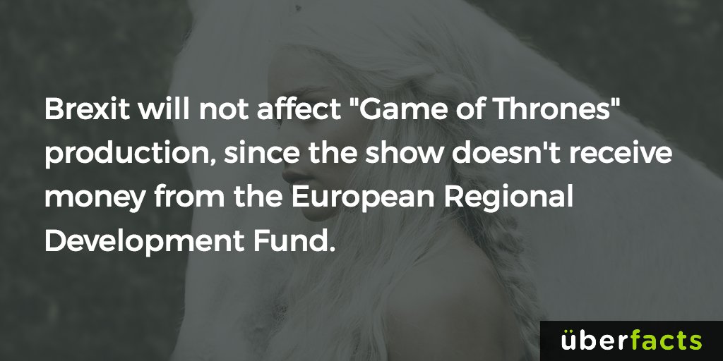 Brexit will not affect "Game of Thrones"
