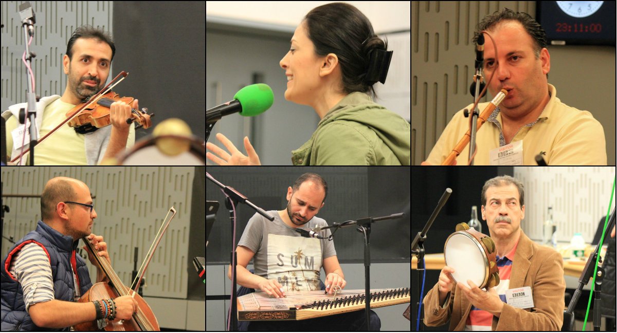 BBCRadio3's tweet photo. Live music on #worldon3 with @kathryntickell from members of the Syrian National Orchestra coming next! https://t.co/kDZLTaLKVA