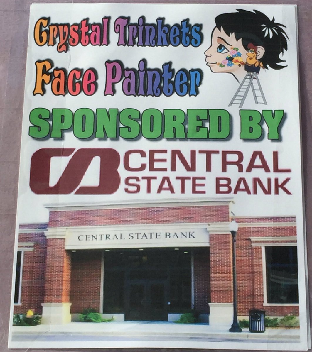 StateCenterMrkt's tweet image. FREE Facepainting sponsored by Central State Bank at the market tonight!