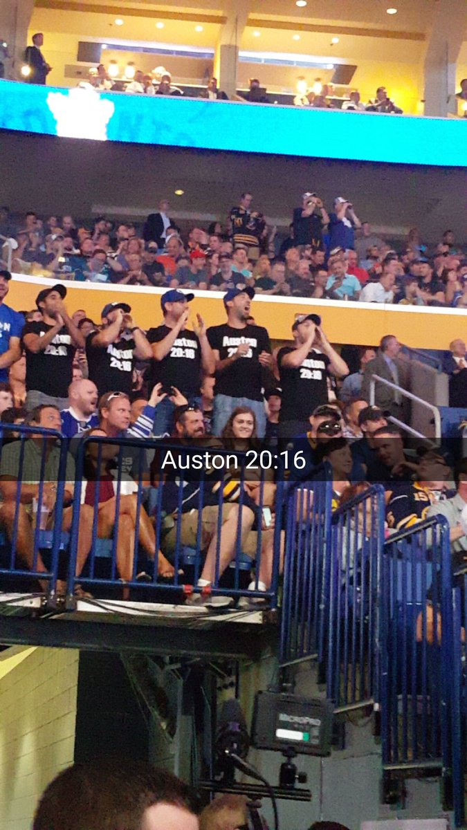 RobSandersonPxP's tweet photo. Wonder if @steveaustinBSR would wear one of these Auston Matthews shirts. #NHLDraft #Leafs #Auston2016 https://t.co/ptXyLs1gpH