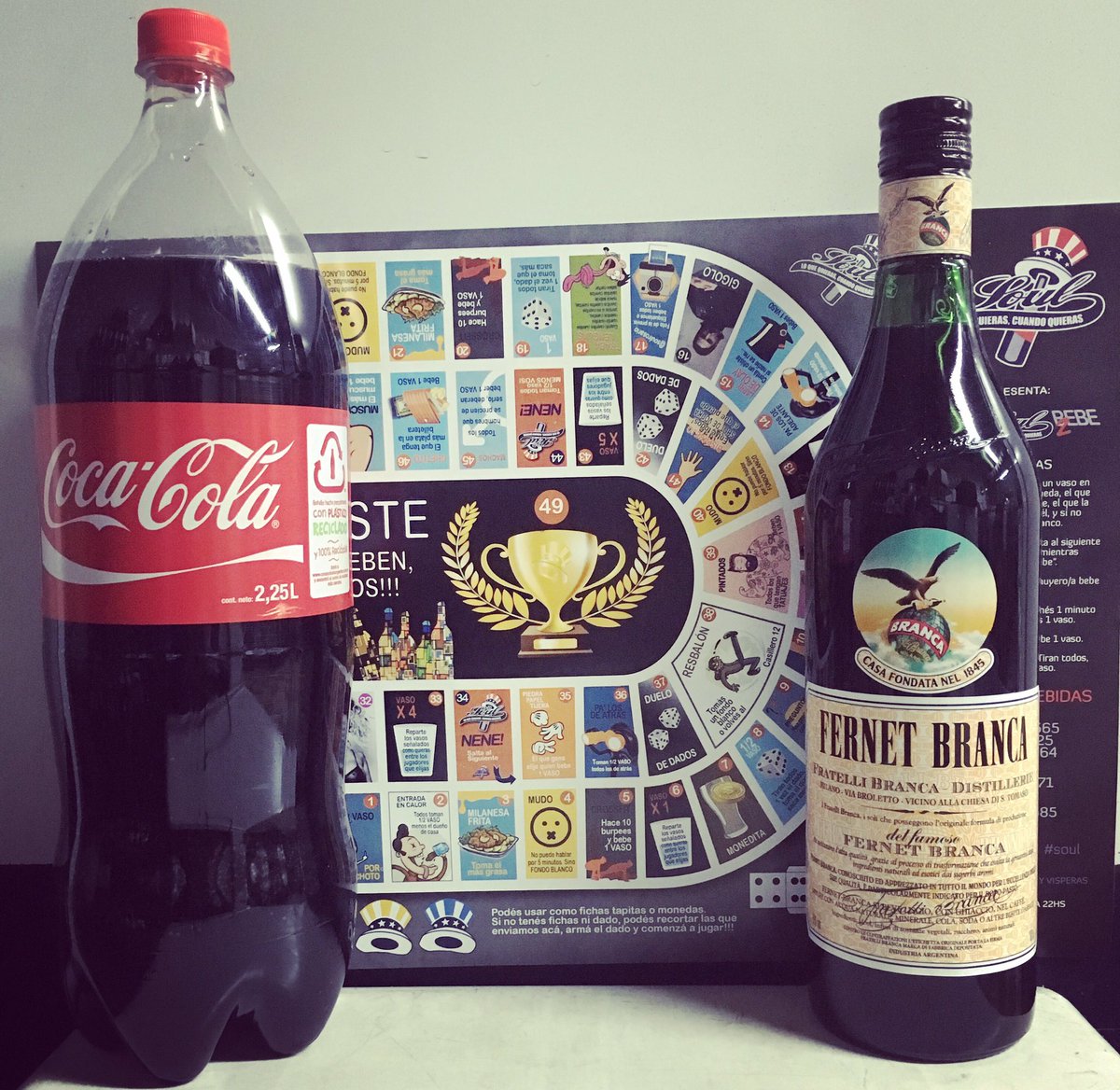 DeliverySoul's tweet image. YA ARRANCO EL HAPPY HOUR! 
FERNET 1L + COCA 2.25L + HIELO =$210
DE REGALO EL #JUEGOSOUL
ZONA CENTRO
(0341)155777125