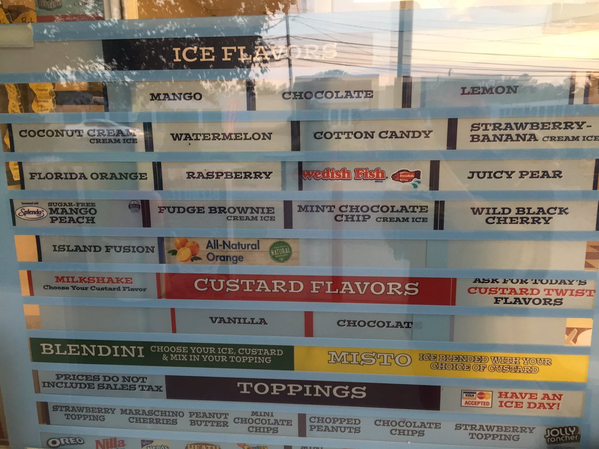 All of our tasty flavors tonight! 😛