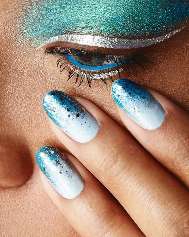 #makeup  Georgina Billington for Quiet Lunch Magazine ##blue #white