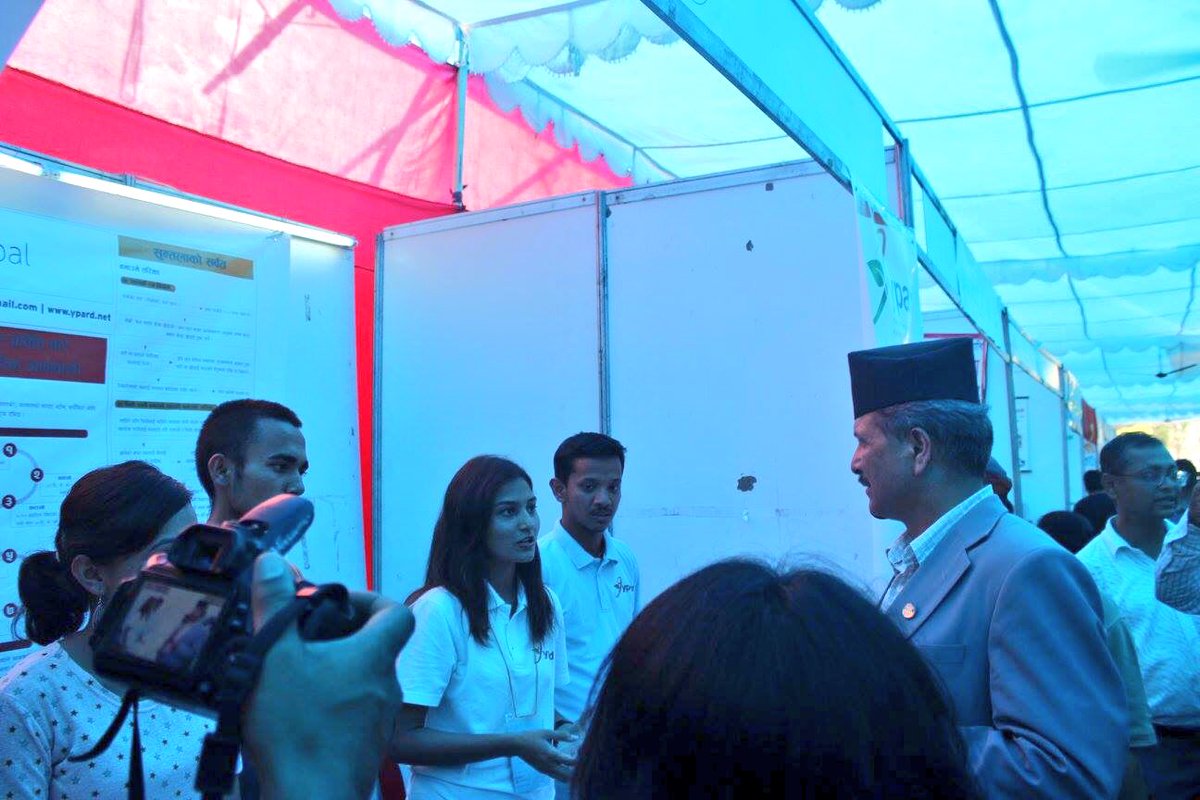 YPARDNepal's tweet photo. Briefing about @YPARD to Minister of #Agriculture Development, #Nepal Hon. #HariBolGajurel #FoodFest16 #DFTQC #Youth https://t.co/sMdlDDqKJk
