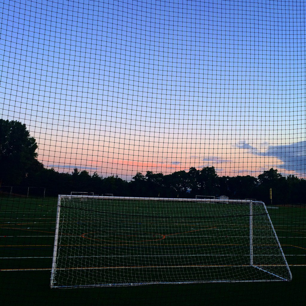 mcsfantos's tweet image. Nets at dusk ... 
#MercyMavericks #soccer pitch at #MercyCollege ....  #SupportCollegeSoccer #GrowTheBeautifulGame