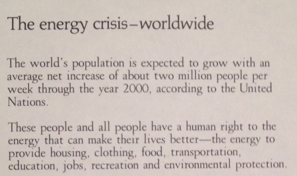 atomicnews's tweet image. Even in the 70's, as this brochure shows, we knew people needed REAL ENERGY. Nuclear does that best. #marchforhope