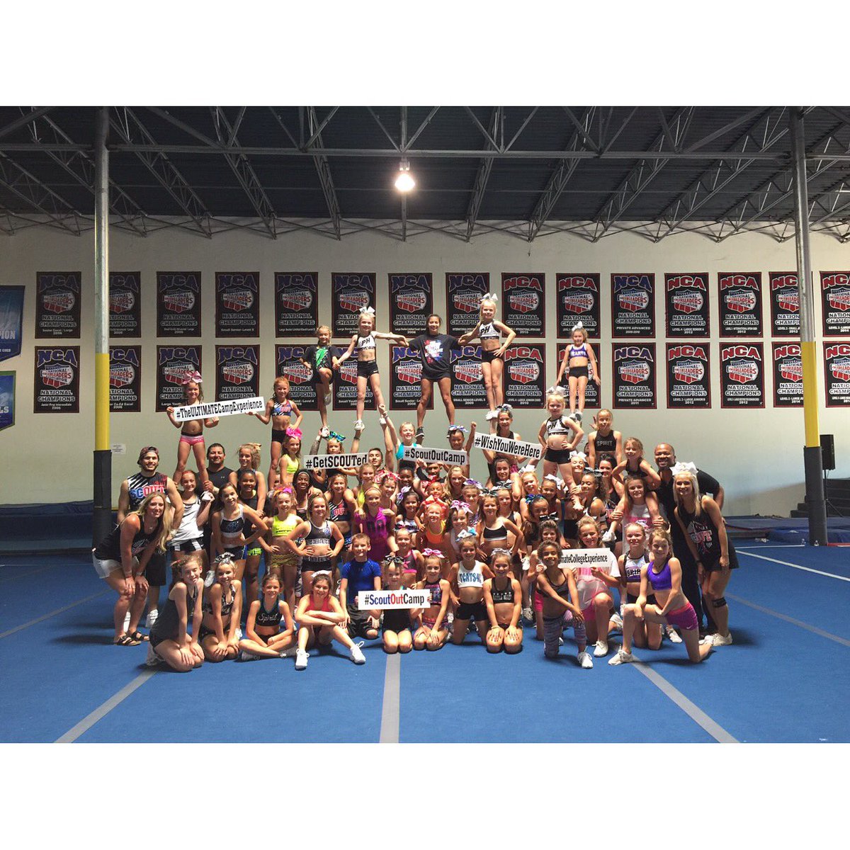 ScoutOutCamp's tweet photo. Amazing skills clinic today at @spirit_oftexas 💙❤️ so many talented athletes!! #scoutoutcamp #cheerleading https://t.co/q82hPKLEsi