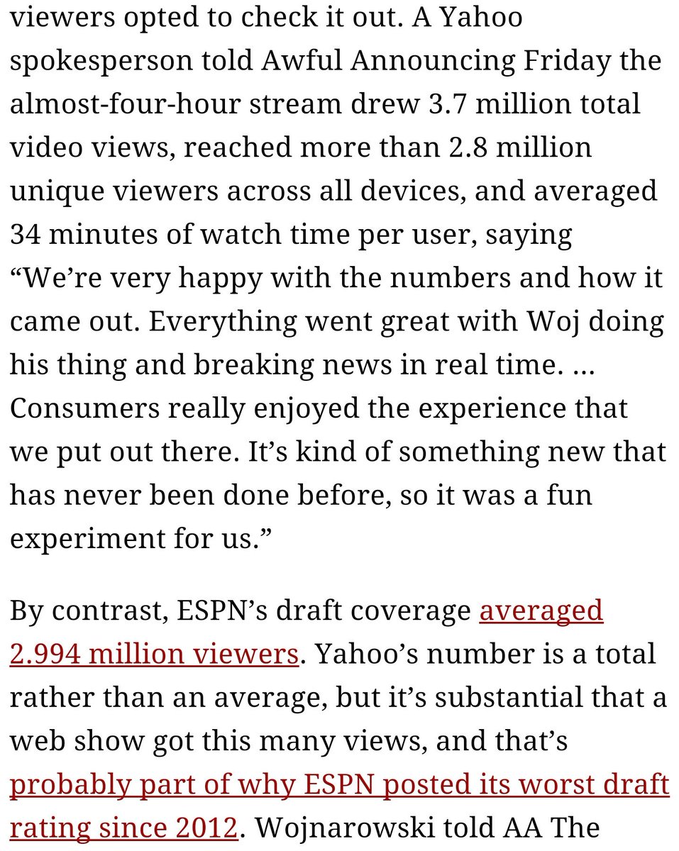 bballbreakdown's tweet image. It's crazy that a streaming show can get better ratings than ESPN. Congrats to @TheVertical for a tremendous show
