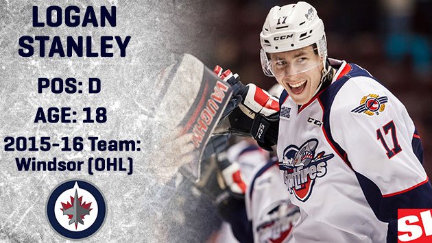 SI_NHL's tweet photo. The Winnipeg Jets select Logan Stanley with the No. 18 pick https://t.co/8YDhXCr09e https://t.co/gSfjMADsnP