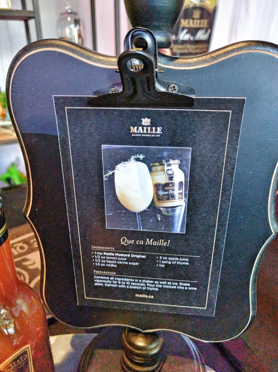 Mustard Cocktail Recipe at Maille Flavour Studio in Toronto, Ontario