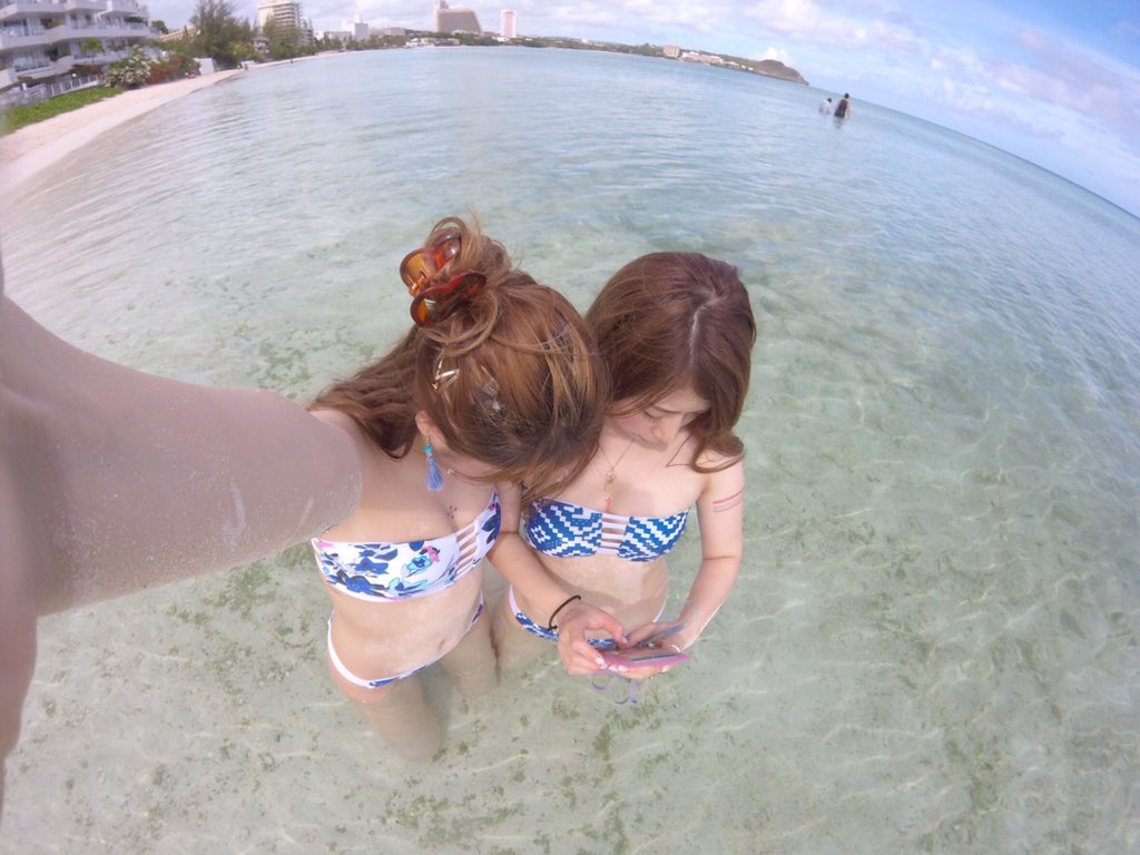 misakichi39's tweet photo. グアム旅行めちゃくちゃ楽しかった🐬💗マイペースでゆった〜りした感じがすごくよかった！海綺麗でみんなノリがよくてすごく素敵な所だった！ https://t.co/zptjm3Qy4W