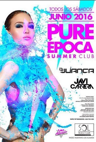 Hoy es el día en el que Dj Juanca y Javi Carrera te van a hacer sudar... #PureEpoca #SolBeach