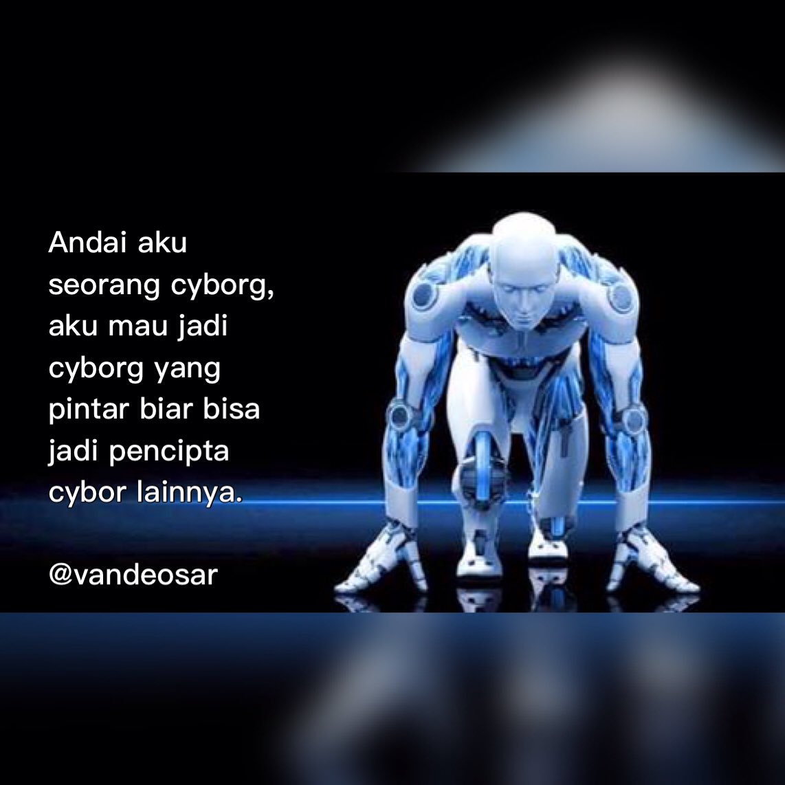 vandeosar's tweet photo. Andai aku seorang Cyborg.. #CyborgCinder @portalfantasi @penerbitspring https://t.co/qJuQGOAC0R
