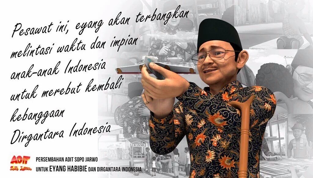 INDONESIAinLOVE's tweet photo. Selamat Ulang Tahun Pak Habibie ke -80, Semoga Panjang Umur #Habibie80 https://t.co/o4g10eRShY