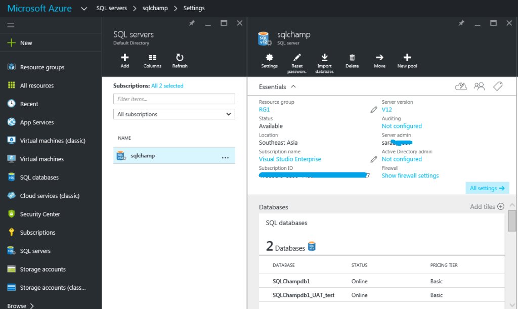 SQLChamp's tweet image. #Recover deleted #Azure #SQL Database @SQLChamp @Azure sqlchamp.com/2016/06/recove…