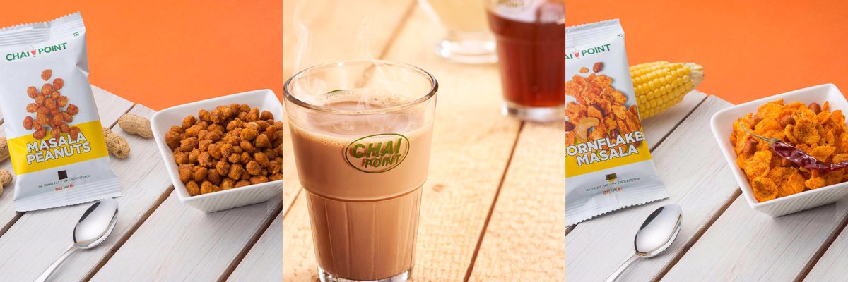 Chai_Point's tweet photo. @dlf_cyberhub 😍 Here's some piping hot Chai with tasty #MadeForChai bites for you! https://t.co/z2PTj1jYVp