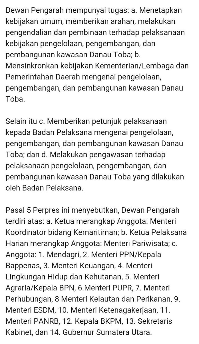 Sahabat_Bangsa's tweet photo. 😄👍👍

Presiden @jokowi Teken Perpres Badan Otorita Pengelola Kawasan Pariwisata Danau Toba https://t.co/3iWxpQtN2a https://t.co/s5EVTHYGBf